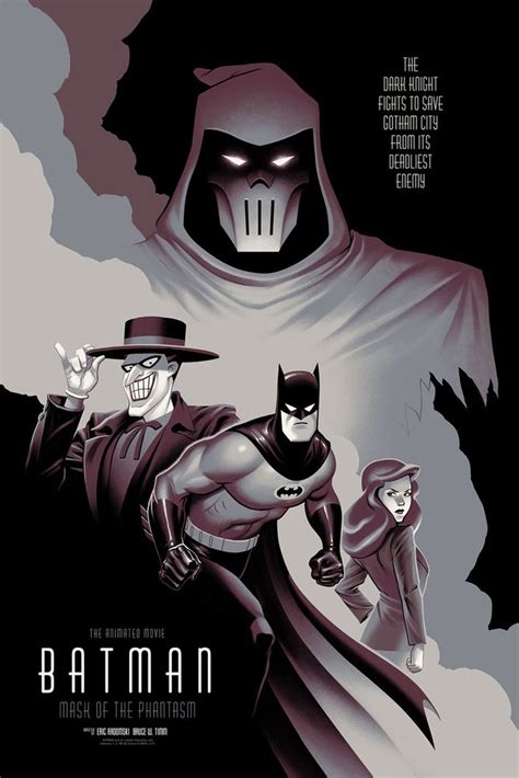 Batman: Mask of the Phantasm Action 1993 1 hr 16 min STARZ Available on Prime Video, Crave, STARZ, Telus TV+, iTunes In this animated feature set in the 1940s, the troubled yet heroic Batman (Kevin Conroy) is pitted against a mysterious figure who is rubbing out Gotham City's most dangerous criminals, and who many believe is the caped crusader ...
